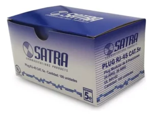 CONECTOR  SATRA PLUG RJ45 CAJA/100UNIDADES