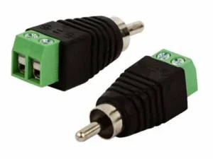 CONECTOR RCA MACHO A BORNERA