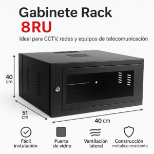 GABINETE 8RU NACIONAL METALICO