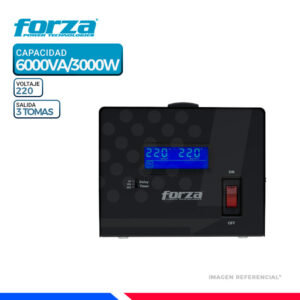 ESTABILIZADOR 3 TOMAS/6000VA/3000W 220V