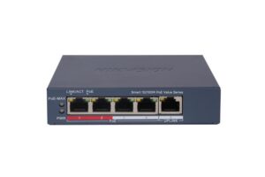 SWITCH ADMINIS 4 POE ALL 100M + 1 UP RJ45 GIGABITE - BAJO CONSUMO