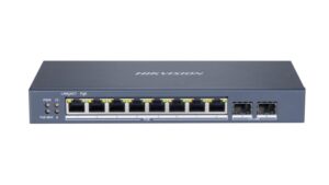 SWITCH ADMINIS 8 POE ALL 1000M (1G) + 2 UP FIBRA OPTICA GIGABITE - VLAN - PROYECTOS