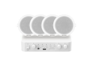 KIT AUDIO ANALOGICO CON AMPLIFICADOR DE 60W Y 4 ALTAVOCES 6W