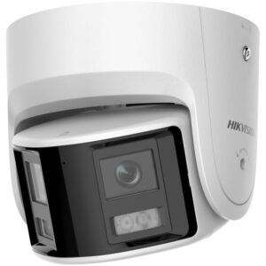 DOMO TURRET IP 4MP COLORVU PANORAMICA CON STROBE Y ALARMA CON AUDIO - HIKVISION